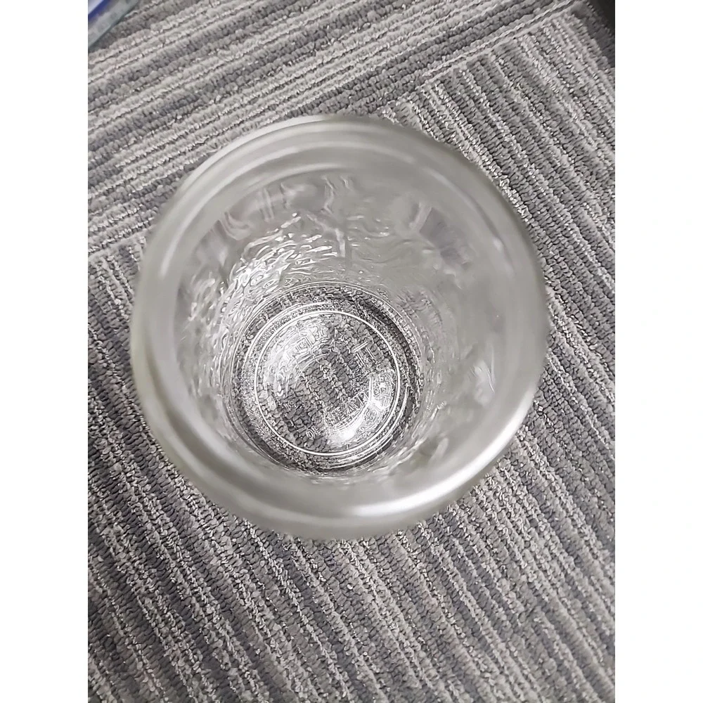 Vintage Anchor Hocking Tang Glass Jar Canister Orange Lid Lighthouse Storage Jar